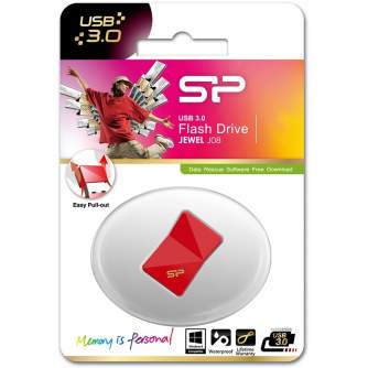 USB memory stick - Silicon Power flash drive 16GB Jewel J08 USB 3.0, red SP016GBUF3J08V1R - quick order from manufacturer