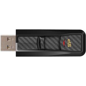 USB memory stick - Silicon Power flash drive 64GB Blaze B50 USB 3.0, black - quick order from manufacturer