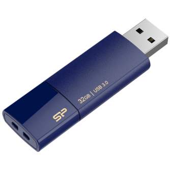 USB memory stick - Silicon Power flash drive 32GB Blaze B05 USB 3.0, dark blue - quick order from manufacturer