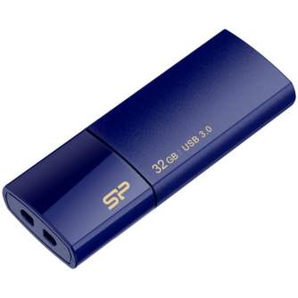 USB флешки - Silicon Power flash drive 32GB Blaze B05 USB 3.0, dark blue - быстрый заказ от производителя