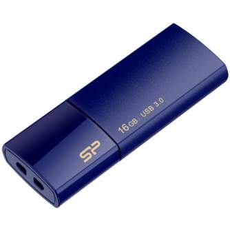 USB флешки - Silicon Power flash drive 16GB Blaze B05 USB 3.0, dark blue - быстрый заказ от производителя