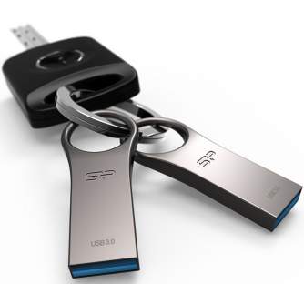 USB memory stick - Silicon Power flash drive 16GB Jewel J80 USB 3.0, titanium SP016GBUF3J80V1T - quick order from manufacturer