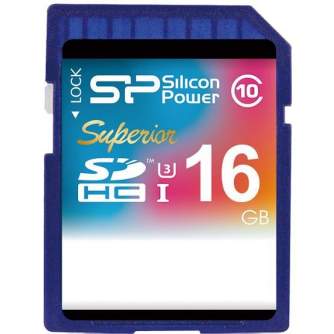 Atmiņas kartes - Silicon Power memory card SDHC 16GB Superior UHS-I U3 - ātri pasūtīt no ražotāja