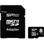 Карты памяти - Silicon Power memory card microSDHC 8GB Class 10 + adapter - быстрый заказ от производителя