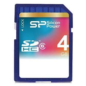 Memory Cards - Silicon Power memory card SDHC 4GB Class 6 - quick order from manufacturer