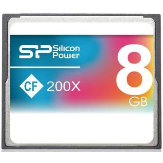 Atmiņas kartes - Silicon Power memory card CF 8GB 200x - ātri pasūtīt no ražotāja