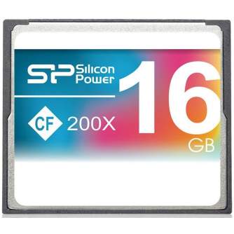 Atmiņas kartes - Silicon Power atmiņas karte CF 16GB 200x - ātri pasūtīt no ražotāja