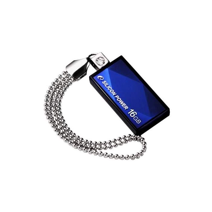 Zibatmiņas - Silicon Power zibatmiņa 16GB USB 2.0 Touch 810, zila - ātri pasūtīt no ražotāja