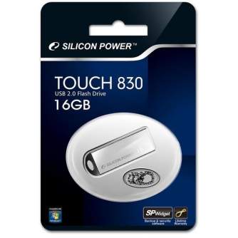 Zibatmiņas - Silicon Power zibatmiņa 16GB Touch 830, sudrabota - ātri pasūtīt no ražotāja