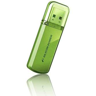 USB memory stick - Silicon Power flash drive 32GB Helios 101, green - quick order from manufacturer