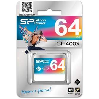 Карты памяти - Silicon Power memory card CF 64GB 400x SP064GBCFC400V10 - быстрый заказ от производителя