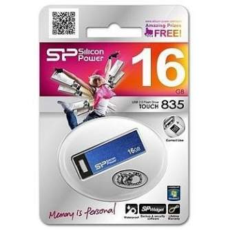 USB флешки - Silicon Power флешка 16GB Touch 835, синий - быстрый заказ от производителя