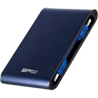 Citie diski & SSD - Silicon Power external hard drive 1TB Armor A80 USB 3.0, blue - быстрый заказ от производителя