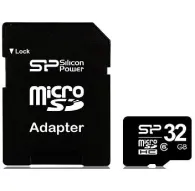 Atmiņas kartes - Silicon Power atmiņas karte microSDHC 32GB Class 10 + adapteris - ātri pasūtīt no ražotājaAtmiņas kartes - Silicon Power atmiņas karte microSDHC 32GB Class 10 + adapteris - ātri pasūtīt no ražotāja