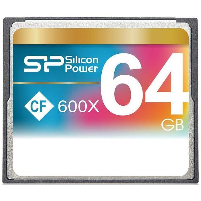 Atmiņas kartes - Silicon Power atmiņas karte CF 64GB 600x - ātri pasūtīt no ražotāja