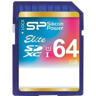 Atmiņas kartes - Silicon Power atmiņas karte SDXC 64GB Elite - ātri pasūtīt no ražotāja