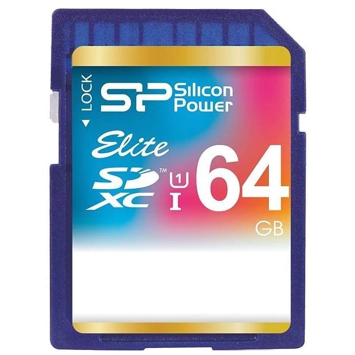 Atmiņas kartes - Silicon Power atmiņas karte SDXC 64GB Elite - ātri pasūtīt no ražotāja