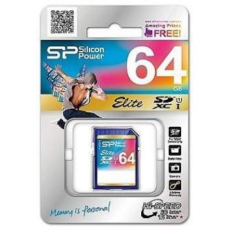 Memory Cards - Silicon Power memory card SDXC 64GB Elite - quick order from manufacturer