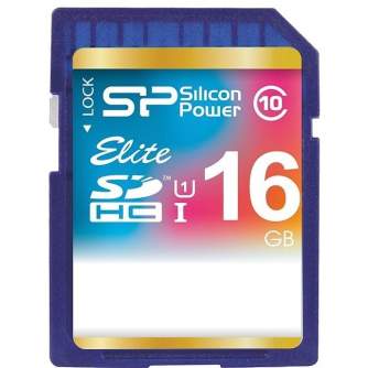 Atmiņas kartes - Silicon Power atmiņas karte SDHC 16GB Elite - ātri pasūtīt no ražotāja