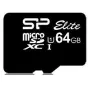 Atmiņas kartes - Silicon Power atmiņas karte microSDXC 64GB Elite + adapteris - ātri pasūtīt no ražotāja