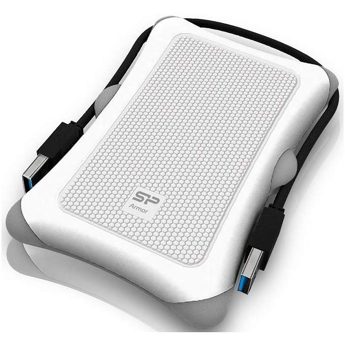 Hard drives & SSD - Silicon Power external hard drive Armor A30 1TB, white - quick order from manufacturer