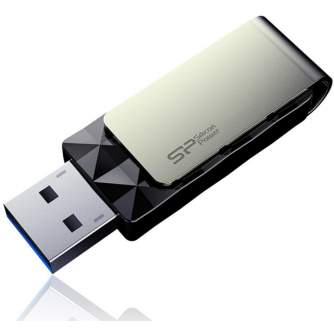 USB memory stick - Silicon Power flash drive 32GB Blaze B50 USB 3.0, black - quick order from manufacturer