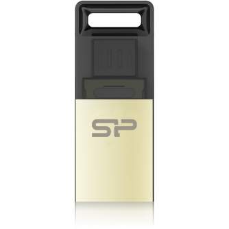 USB memory stick - Silicon Power flash drive 8GB Mobile X10, gold - quick order from manufacturer