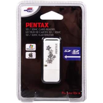 Карты памяти - Pentax card reader SDHC, white (50245) - быстрый заказ от производителя