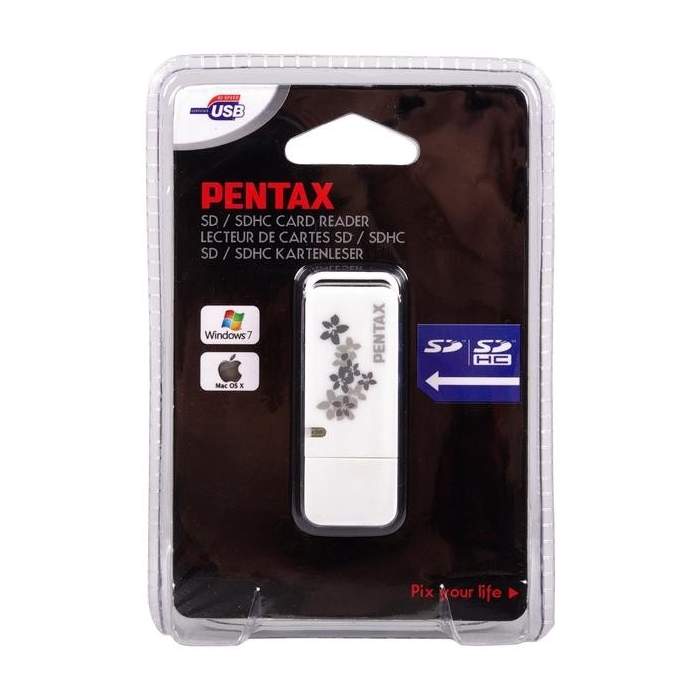Карты памяти - Pentax card reader SDHC, white (50245) - быстрый заказ от производителя