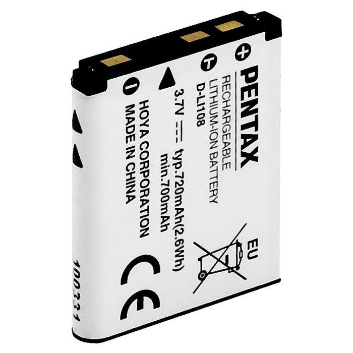 Camera Batteries - Pentax battery D-LI108 - quick order from manufacturer