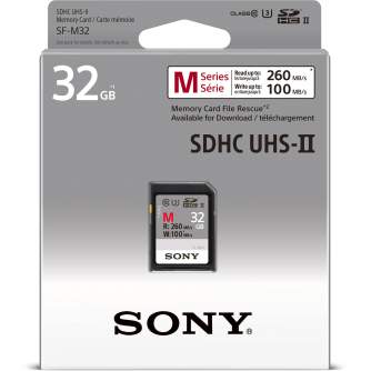 Карты памяти - Sony memory card SDHC 32GB M-Series UHS-II - быстрый заказ от производителя