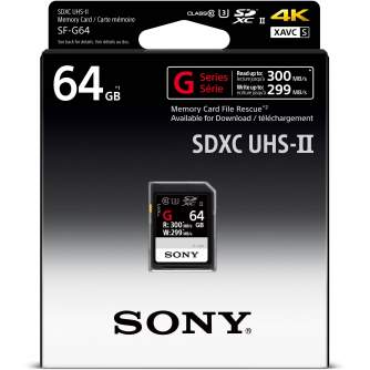 Atmiņas kartes - Sony memory card SDXC 64GB Professional UHS-II Class 10 - ātri pasūtīt no ražotāja