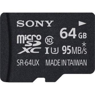 Memory Cards - Sony memory card microSDXC 64GB U3 Class 10 + adapter SR64UXA - quick order from manufacturer