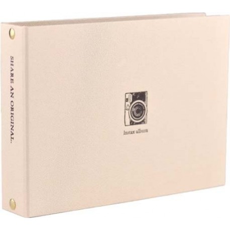 Фотоальбомы - Fujifilm Instax альбом Mini 2-кольца, золотой - быстрый заказ от производителя