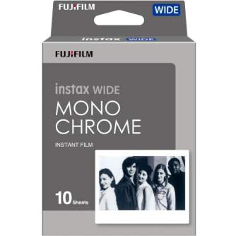 Картриджи для инстакамер - Fujifilm Instax Wide 1x10 Monochrome - быстрый заказ от производителя