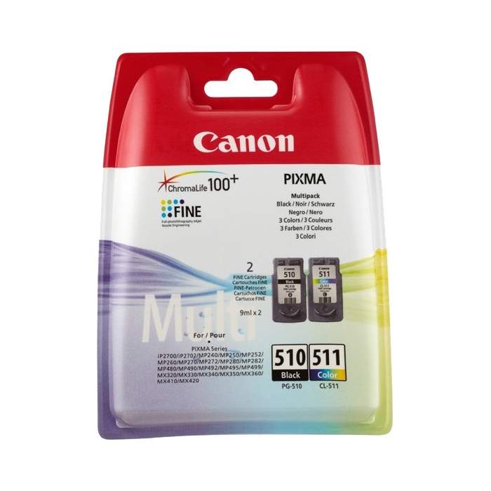 Printeri un piederumi - Canon tintes kasetne PG-510/CL-511, krāsu/melna - ātri pasūtīt no ražotāja