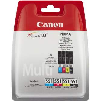 Printeri un piederumi - Canon tintes kasetne CLI-551 Multipack, krāsu/melna - ātri pasūtīt no ražotāja