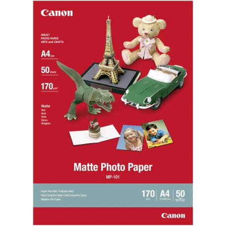Фотобумага для принтеров - Canon фотобумага A4 170г матовый, 50 страниц (MP-101) 7981A005 - быстрый заказ от производителя