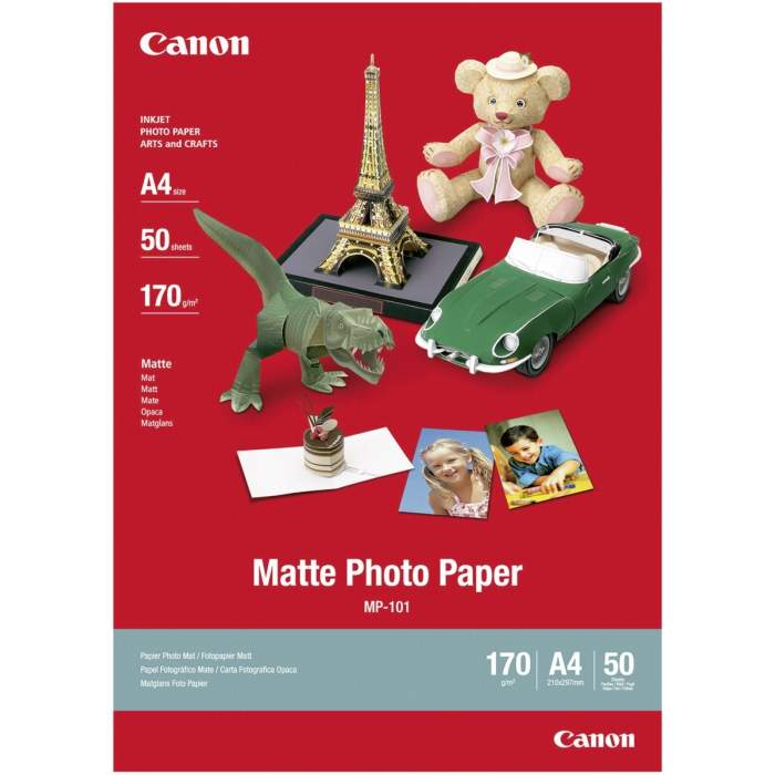 Фотобумага для принтеров - Canon photo paper A4 170g matte 50 sheets (MP-101) - быстрый заказ от производителя