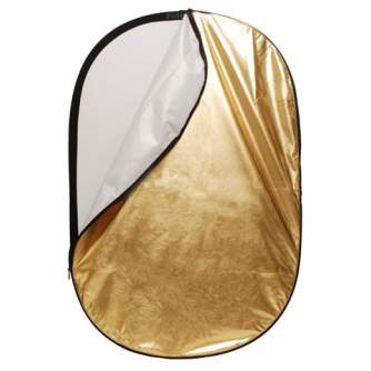 Foldable Reflectors - Falcon Eyes Reflector 5 in 1 RRK-4066SLG 102x168 cm - quick order from manufacturer
