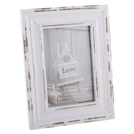 Zep Wooden Photo Frame SY957W Rivoli White 13x18 cm
