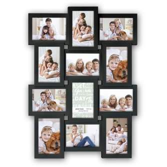 Foto rāmis - Zep Collage Photo Frame PI02584 Black for 12 Photos - ātri pasūtīt no ražotāja