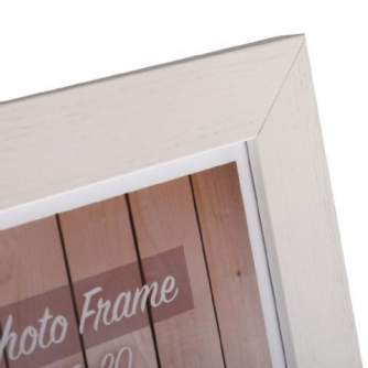 Photo Frames - Zep Wooden Photo Frame V21573 Nelson 3 White 13x18 cm - quick order from manufacturer