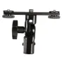 Аксессуары для вспышек - Falcon Eyes Twin Mount Tilting Bracket + 2 x Hotshoe CLD-14A - быстрый заказ от производителя