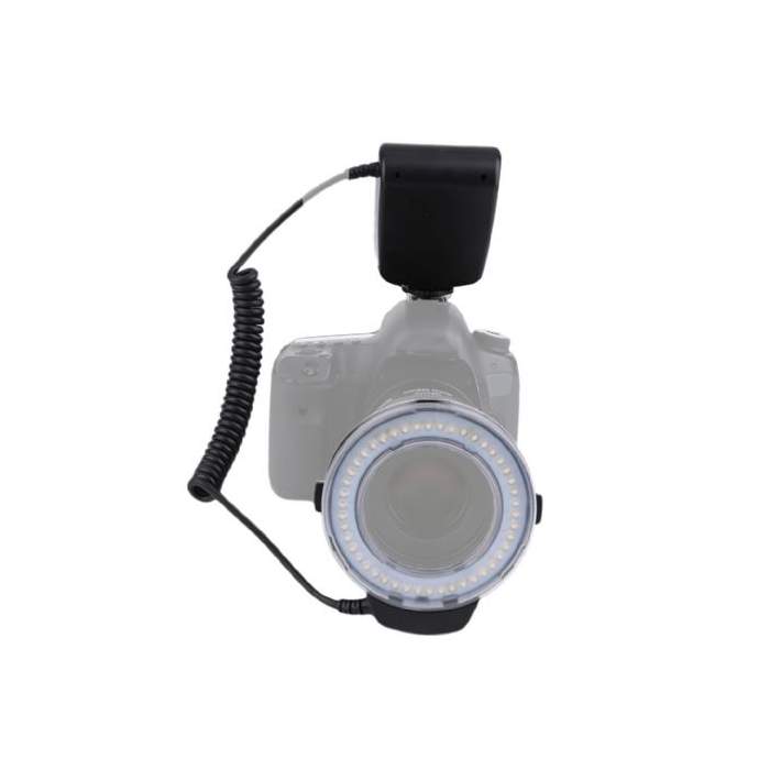 LED Gredzenveida lampas - StudioKing Macro LED Ring Lamp with Flash RL-130 - ātri pasūtīt no ražotāja