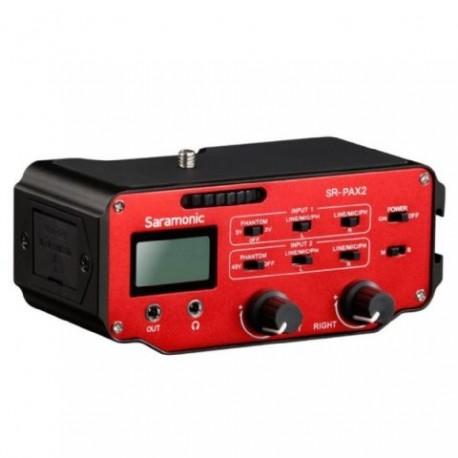 Больше не производится - Saramonic Audio Adapter SR-PAX2 for DSLR, CSC and Black Magic Cameras