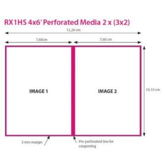 Фотобумага для принтеров - DNP Paper DSRX1HS-4X6P 2 Rolls ą 700 prints. 10x15 Perforated for DS-RX1HS - быстрый заказ от произво
