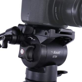 Видео штативы - Nest Video Tripod NT-670 + Fluid Damped Pan Head - быстрый заказ от производителя