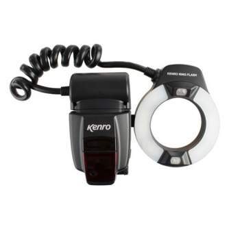 Gredzenveida zibspuldzes - Kenro TTL Macro Ring Flash KFL201C priekš Canon - perc šodien veikalā un ar piegādi