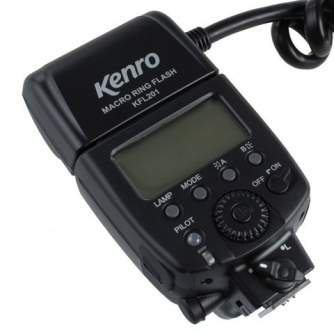 Gredzenveida zibspuldzes - Kenro TTL Macro Ring Flash KFL201C priekš Canon - perc šodien veikalā un ar piegādi